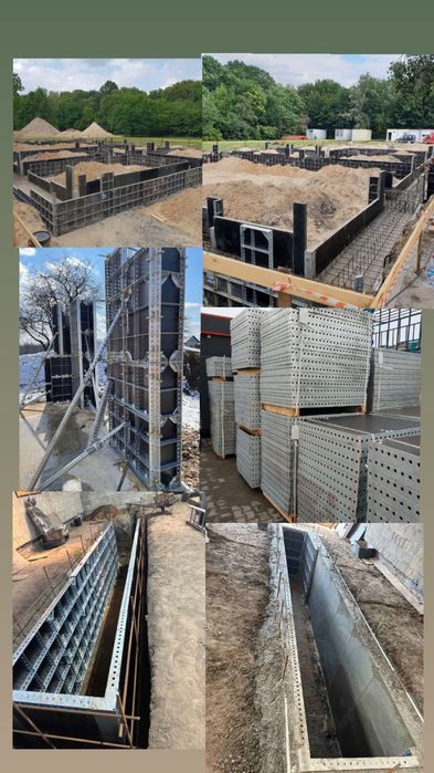 Оренда,Прокат опалубки для стін,фундаментів,Дрібнощитова опалубка