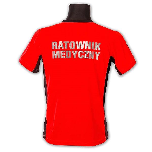 Koszulka ratownicza PRM-23 FLUO męska odblaskowa termoaktywna MESH (4X