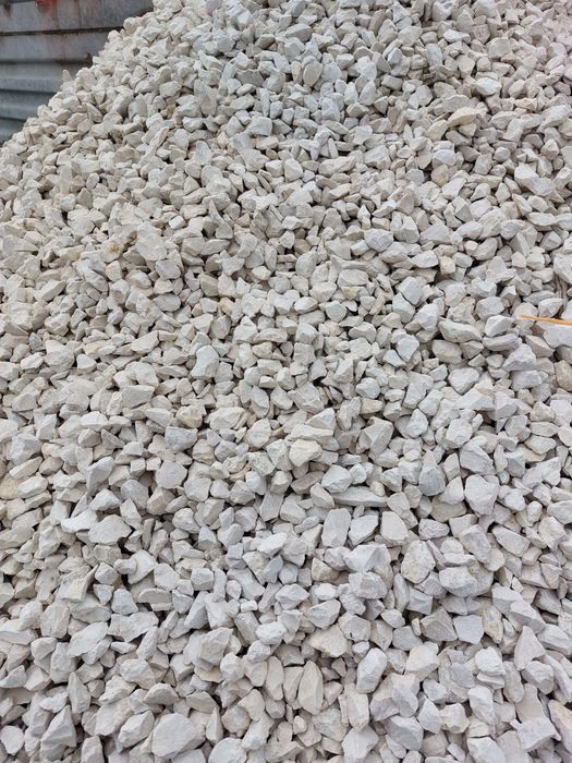 Kruszywo ozdobne grys 8 _16 tłuczeń kliniec kielecki biały