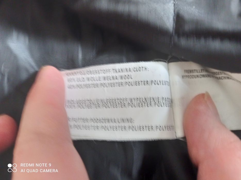 Płaszcz męski wełniany Carry XXL XL szary trencz