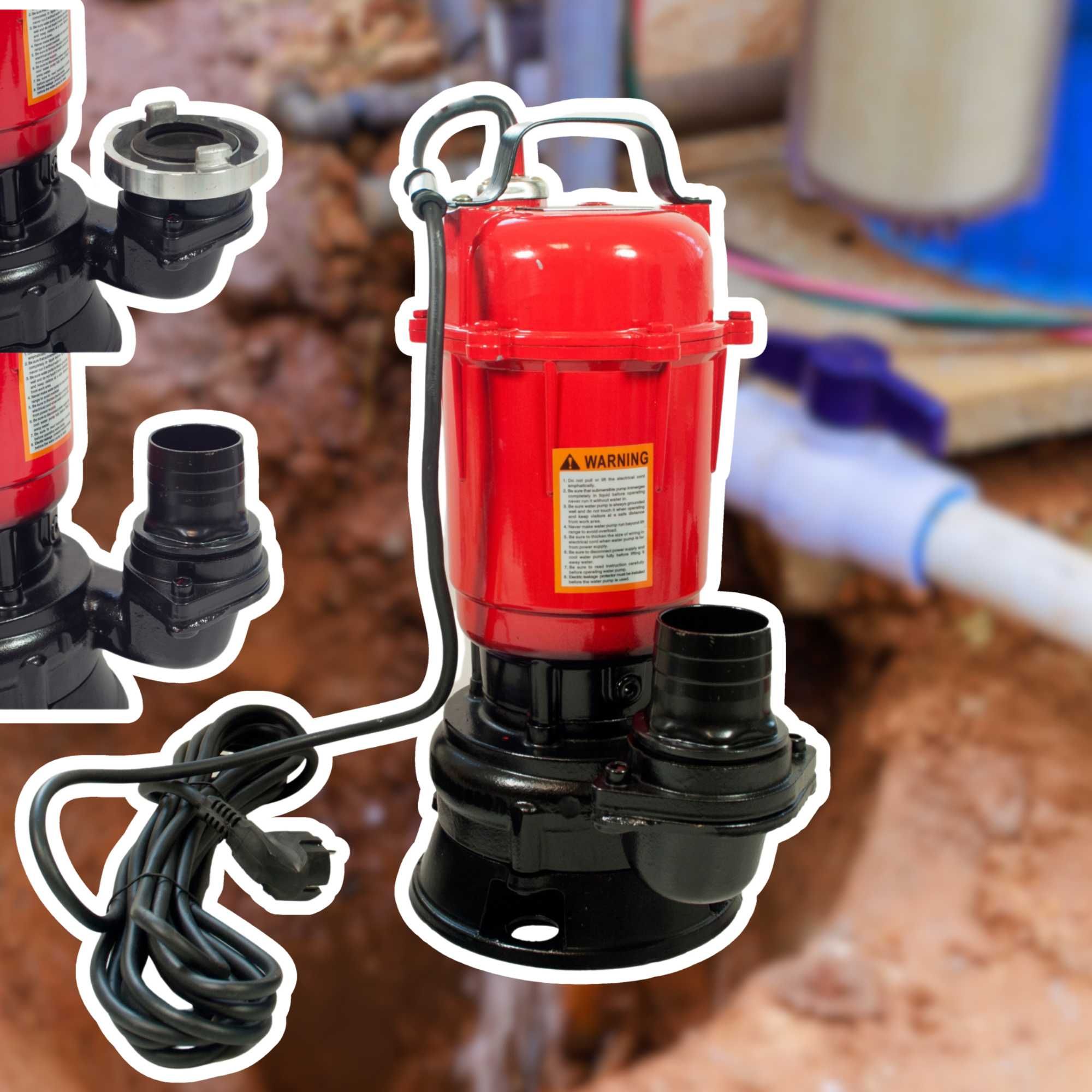 Pompa z rozdrabniaczem do szamba wody brudnej czystej 3200w fast fix