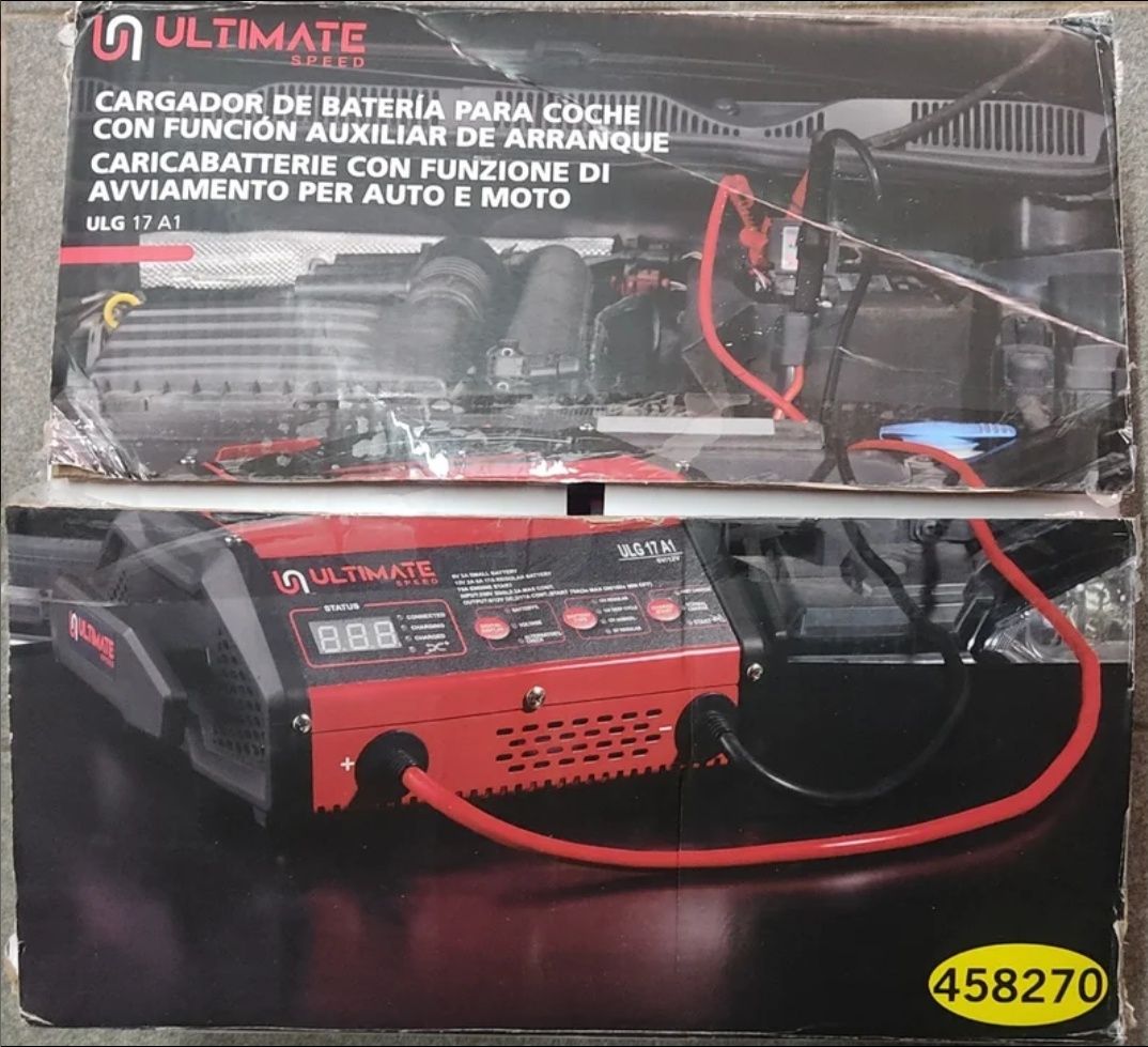 Carregador bateria 6v/12v Parkside (novo)