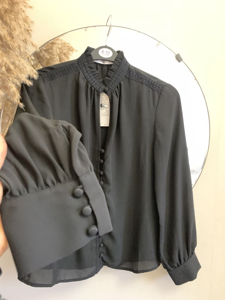 Блузка, сорочка чорна розмір XS-S, від Mango, нова!