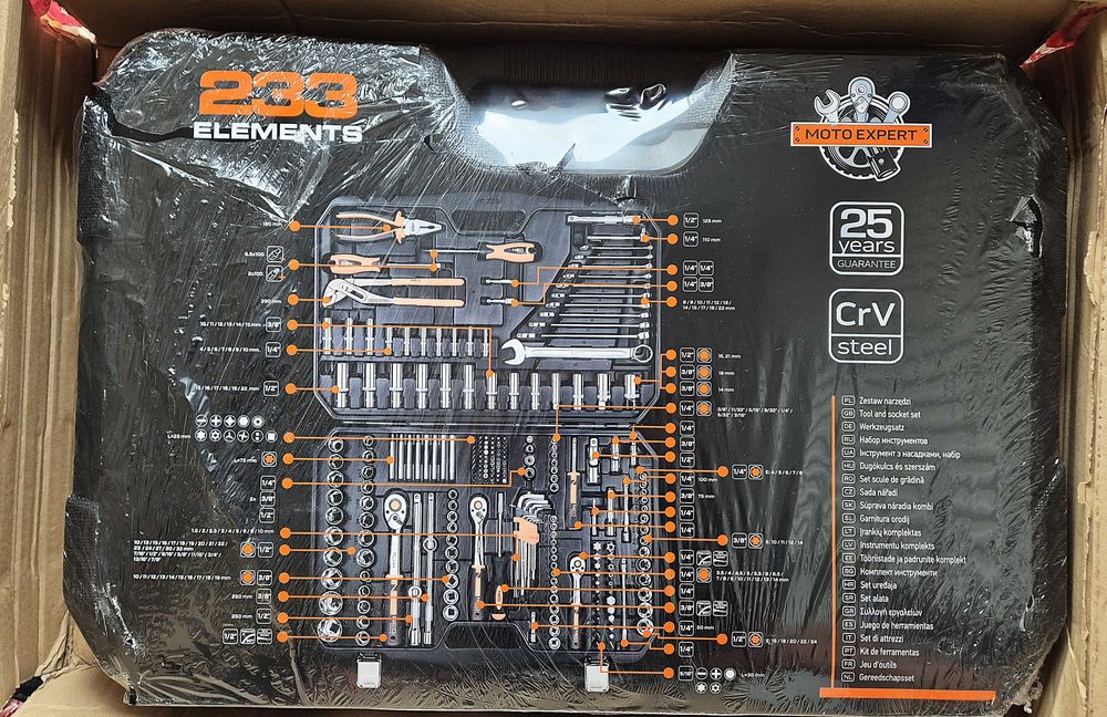Zestaw narzędzi NEO TOOLS, 233 części, 10-078