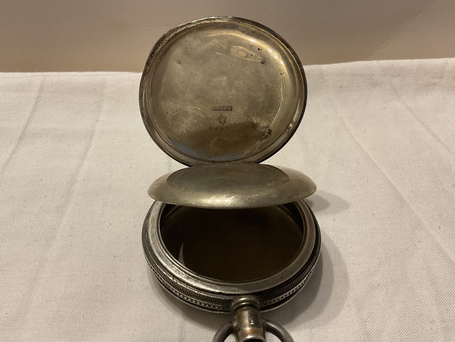 Caixa em prata para relogio de bolso