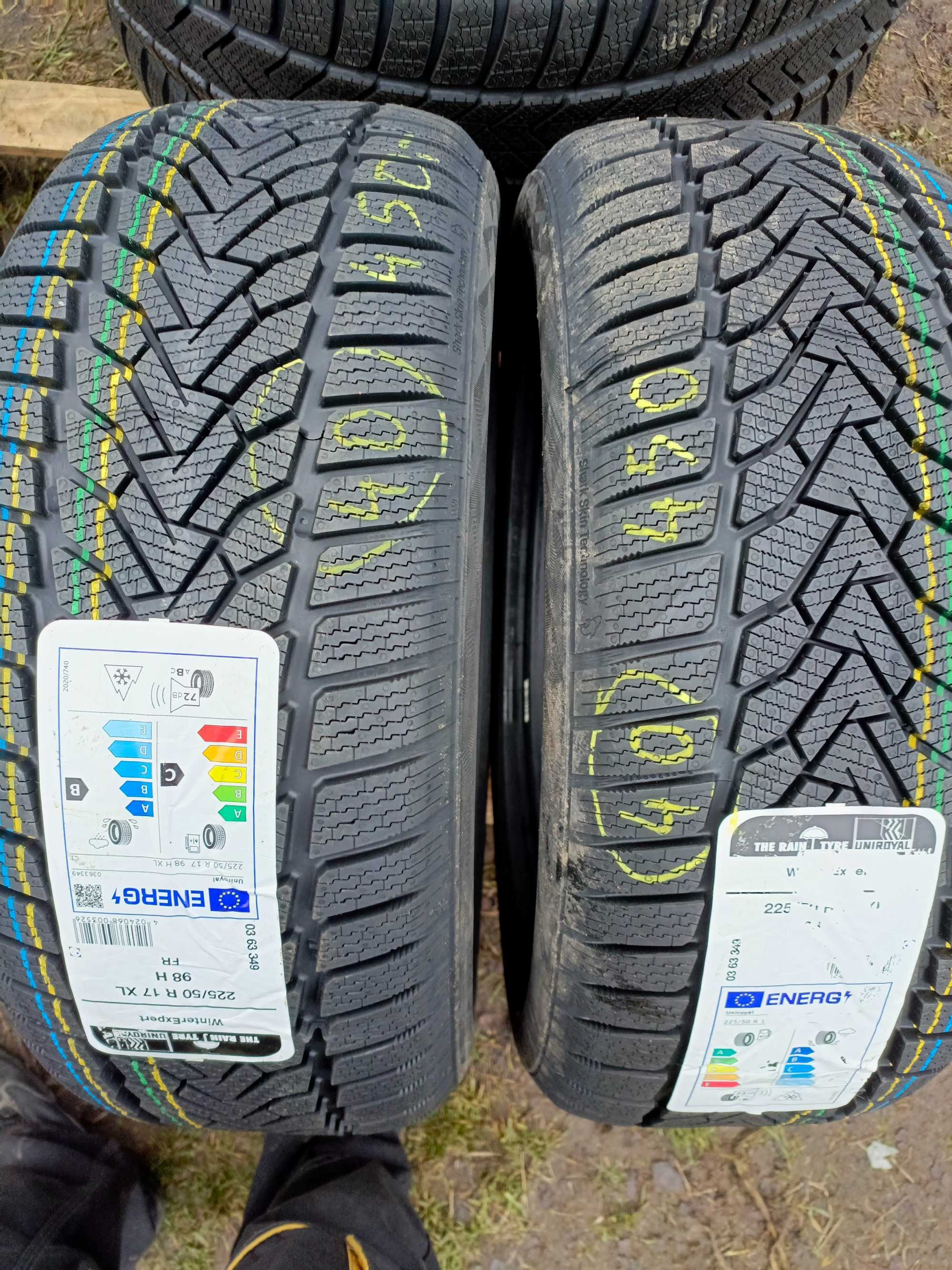 Nowe opony zimowe 225/50/17 Uniroyal 2024r 2 sztuki