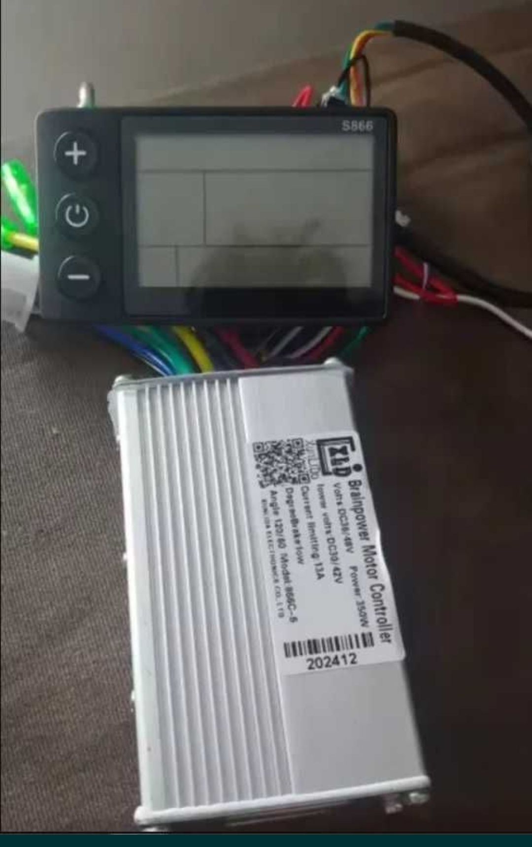 Sterownik 250W 350W 36V 48V plus wyświetlacz zestaw hulajnoga elektryc