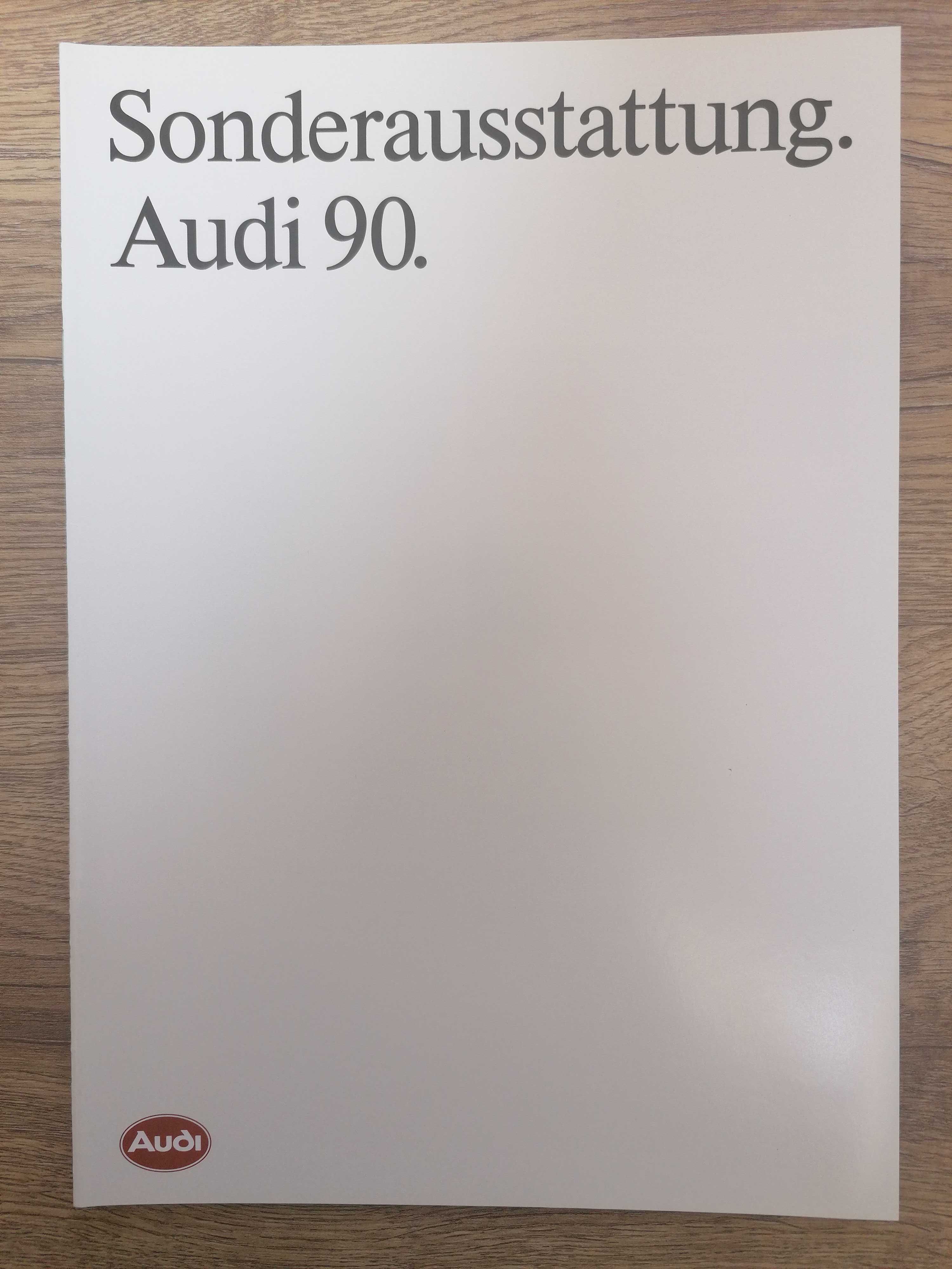 Prospekt Audi 90 dodatki i akcesoria.