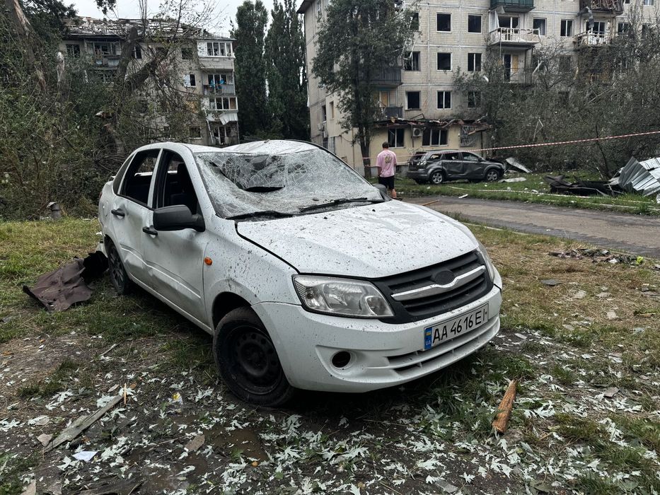 Продам ЛАДА ВАЗ Granta 2190 с газом 2013 после обстрела!