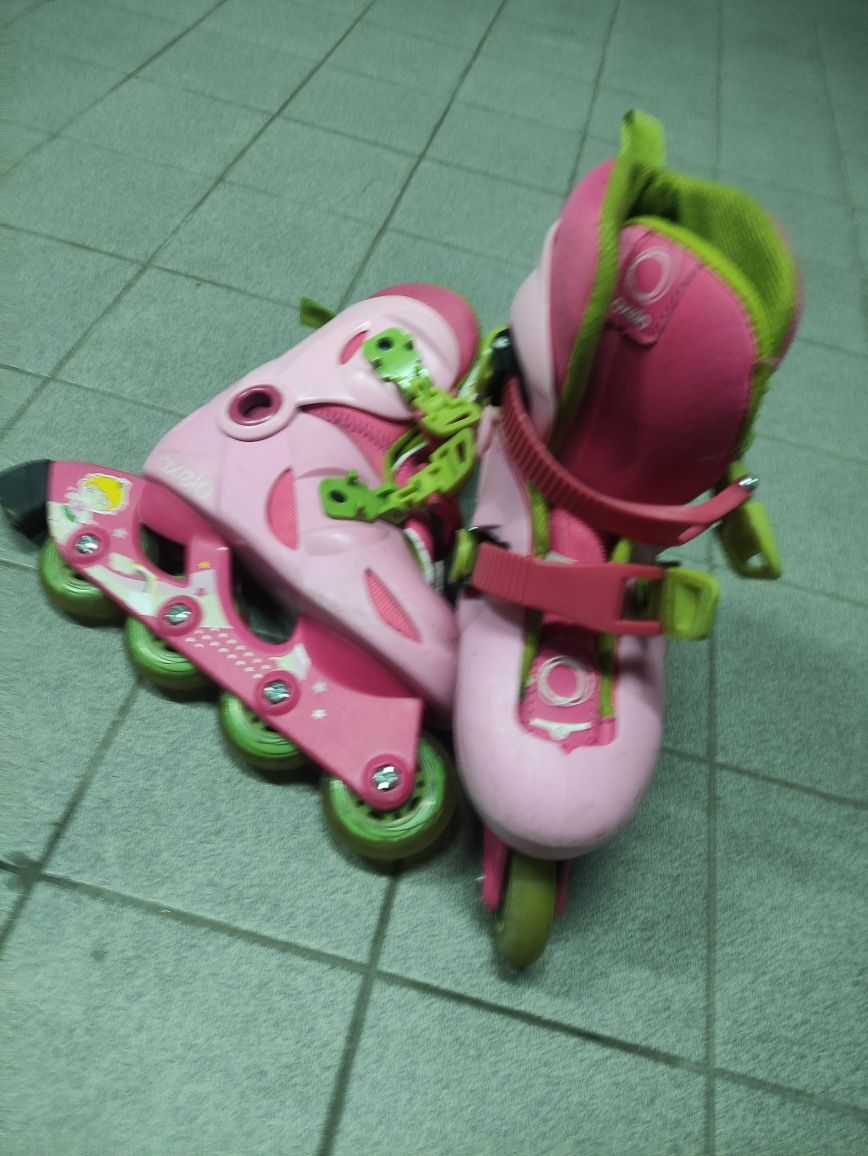 Patins em linha de menina