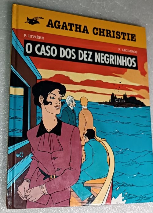 Livro banda desenhada O caso dos dez negrinhos  Álbum edição Repsol