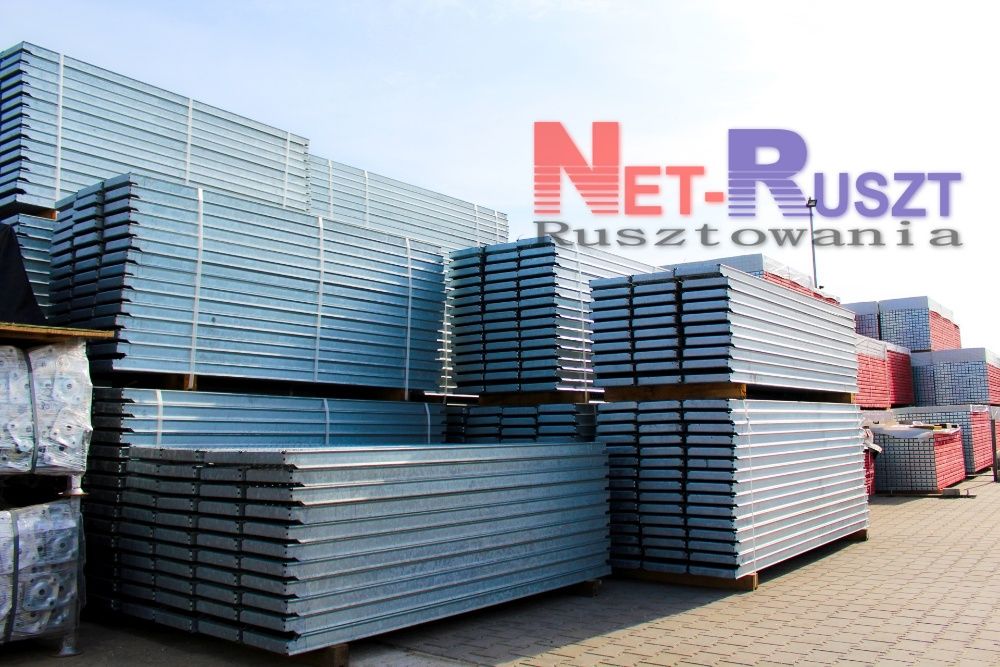 Rusztowanie - 117,5 m2 typu Plettac na podestach drewnianych 3 m