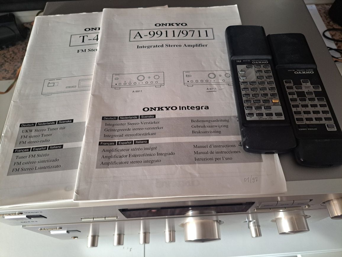 Onkyo a 9711 wzmacniacz stereo oraz Tuner T 4711