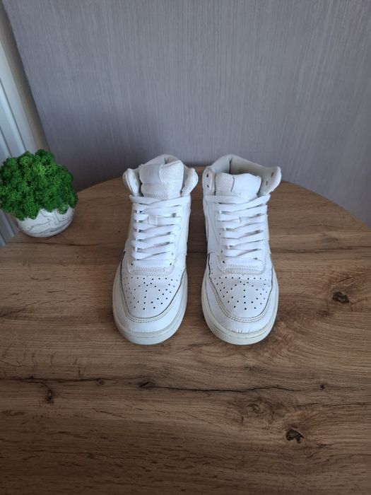 Высокие кроссовки Nike 39р, белые осенние хайтопы, ботинки