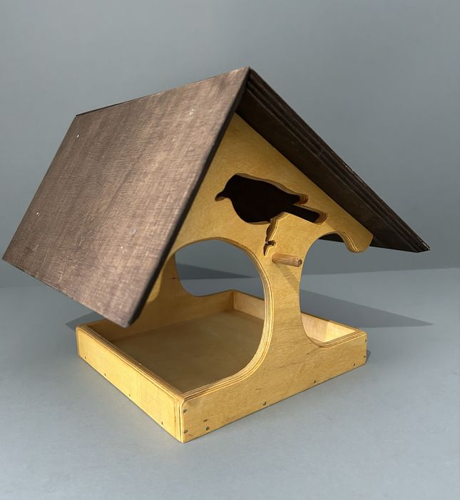 karmnik dla ptaków ze sklejki brzozowej 9mm.