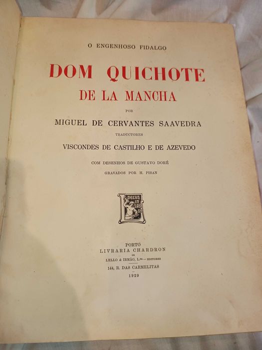 Livro O Engenhoso Fidalgo D. Quichote de la Mancha