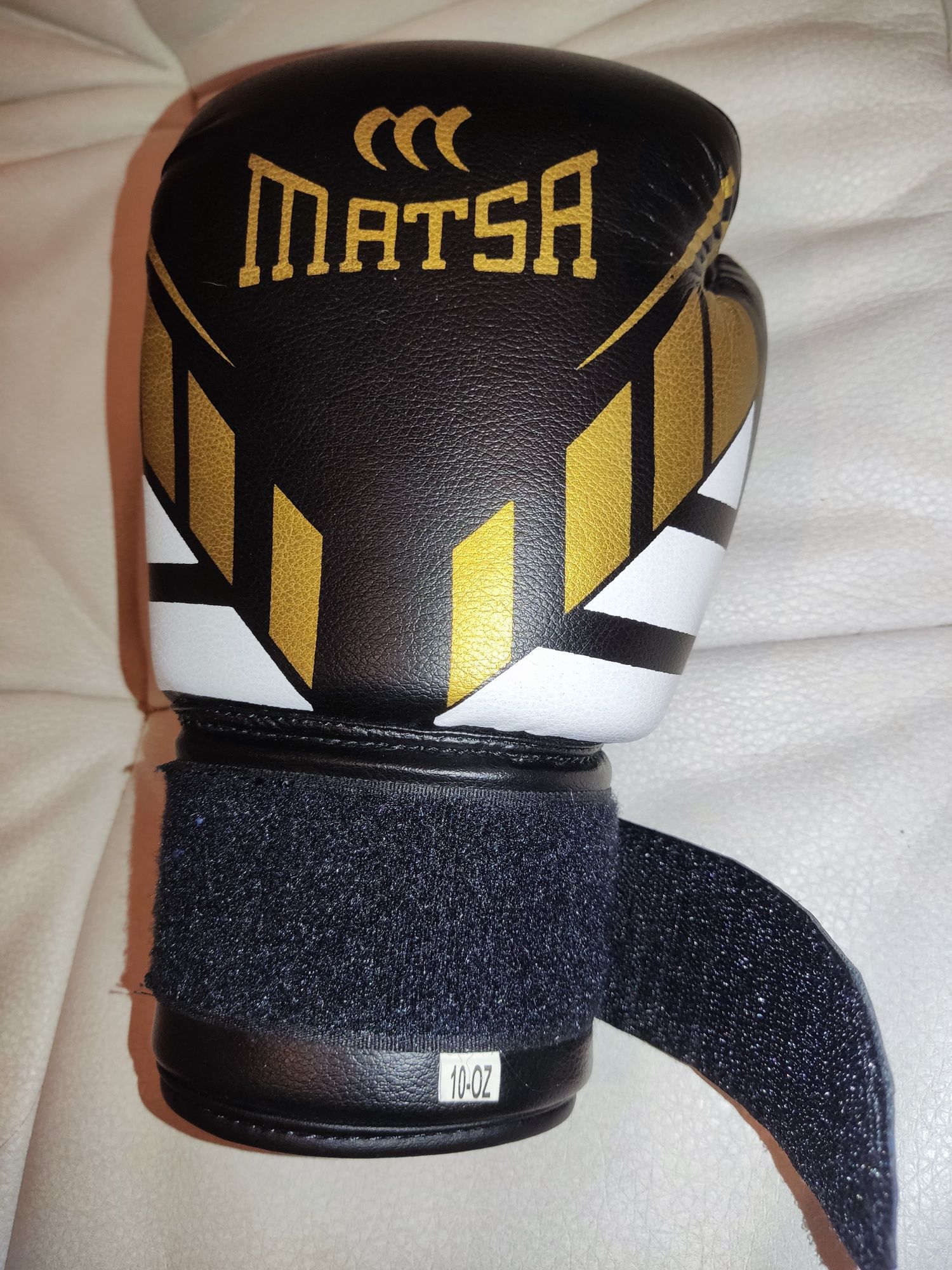 Рукавички для боксу та єдиноборств на липучці Matsa Heroe 7757 Black 4