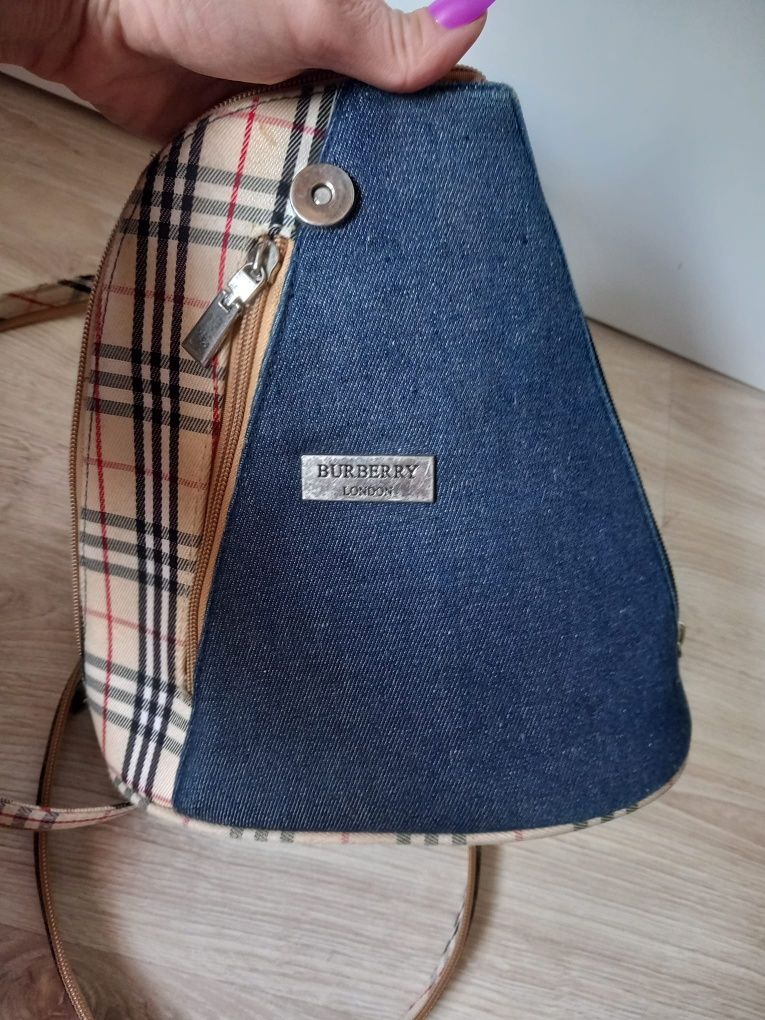 Oryginalne mini plecaki burberry vintage