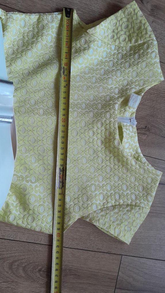 Sukienka żółta  na wesele, komunię 152 cm