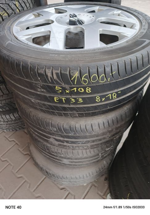 Koła aluminiowe letnie 5x108 Michelin 245/45/18 Citroen C5 C6