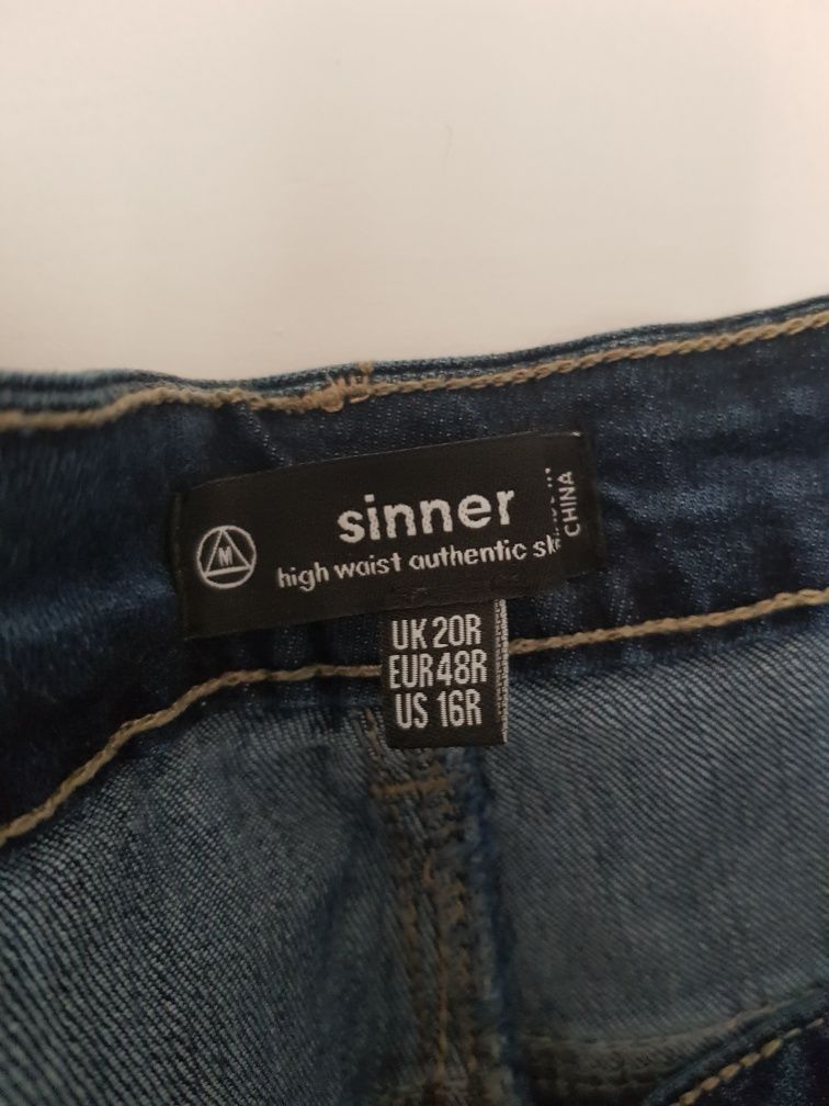 Spodnie jeansy 46 niebieskie nowe missguided