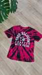 T-shirt Koszulka Tee True Religion. Czerwona. Duża grafika. Tie dye. L