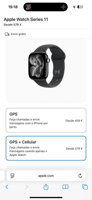 Apple Watch series 11 GPS+CELLULAR