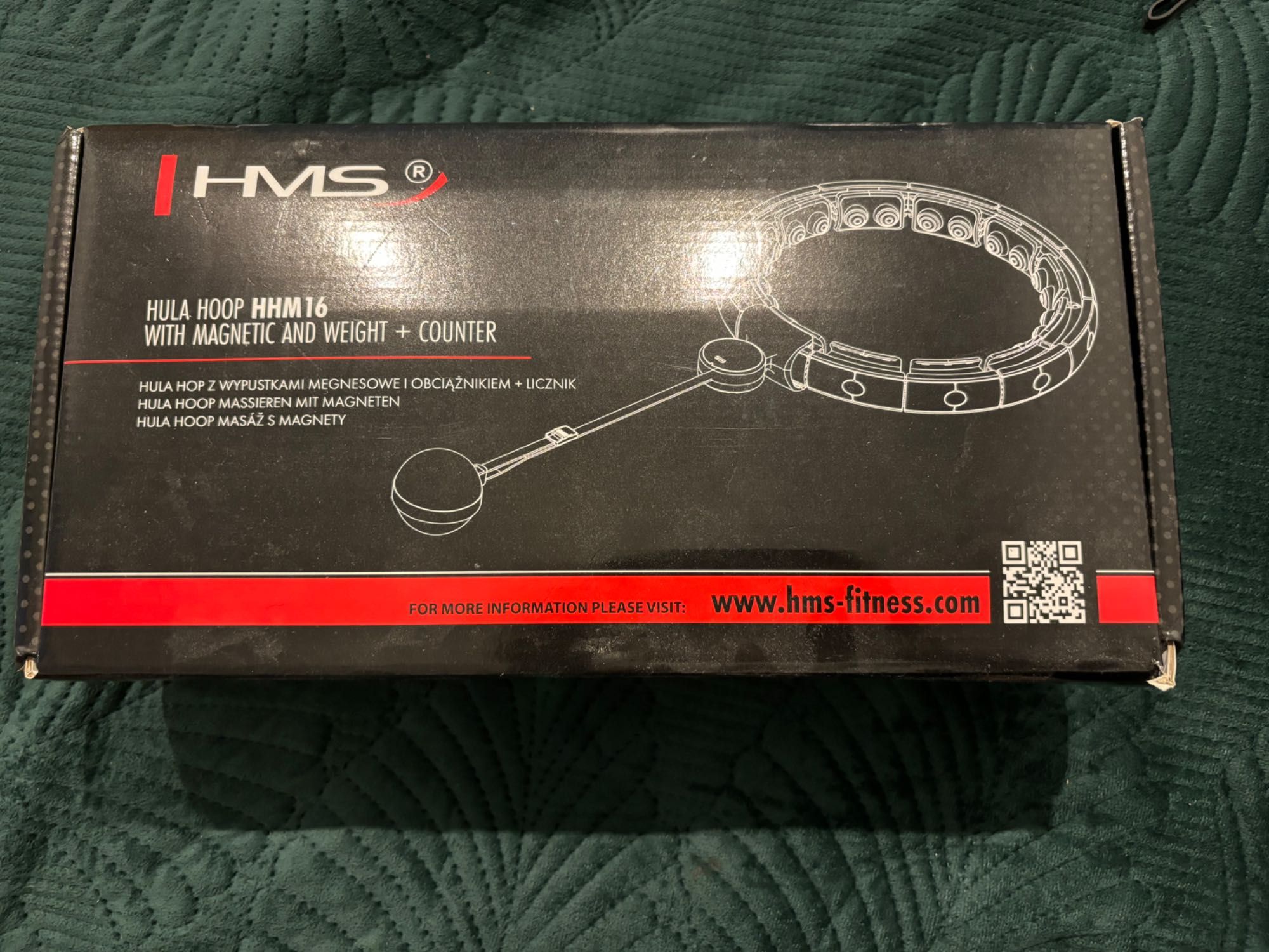 hula hoop z magnetycznymi wypustkami i obciazeniem