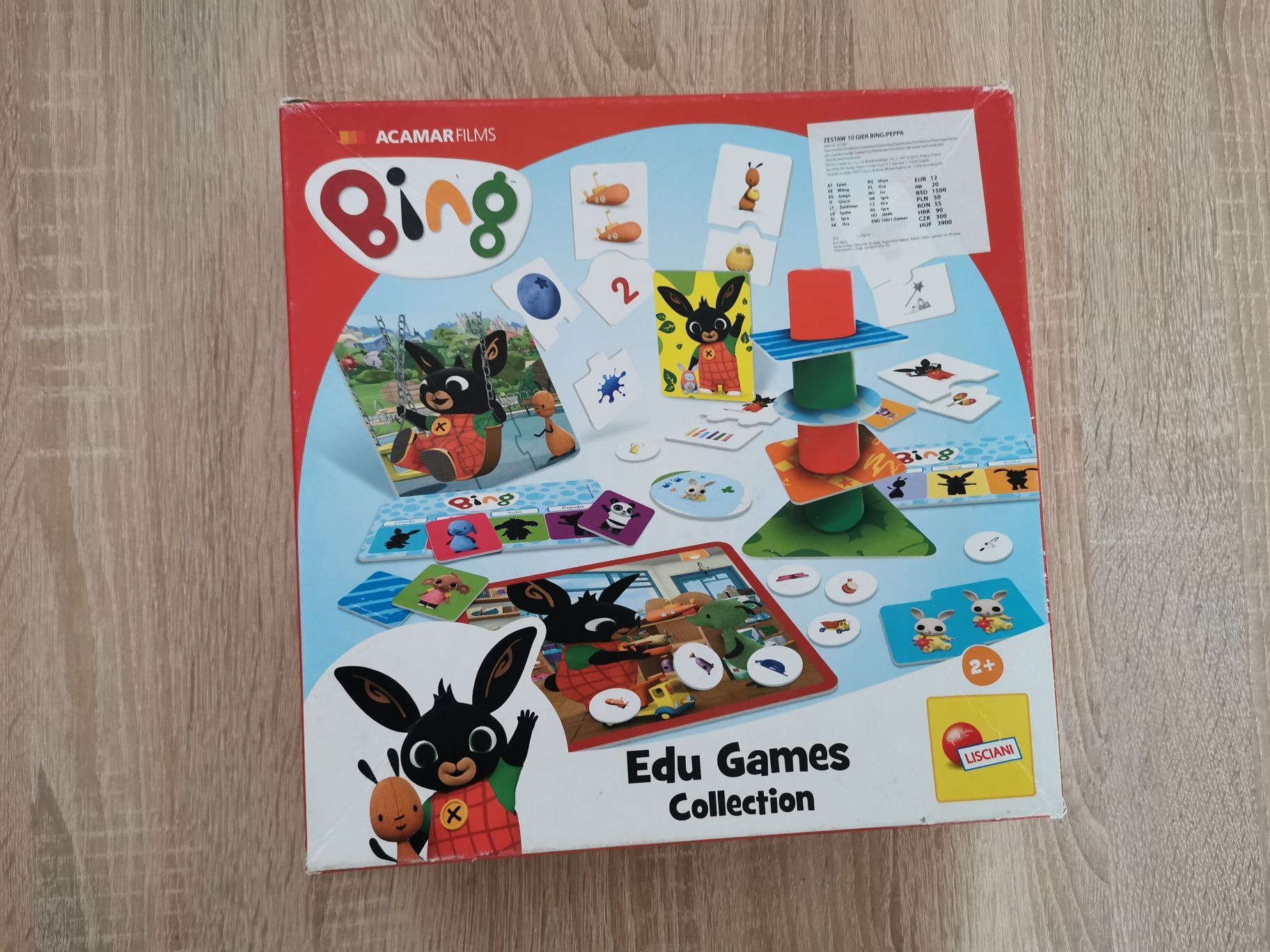 Domek binga, figurki, puzzle, gry