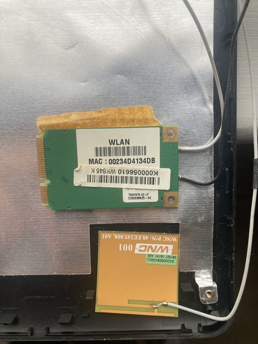 Placa e Antenas WiFi laptop