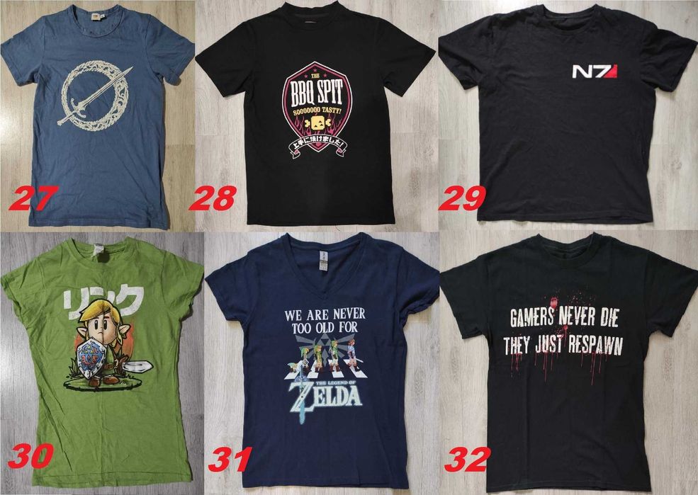 Футболка мерч по іграм Супер Маріо Шрьодінгер Пакман Зельда