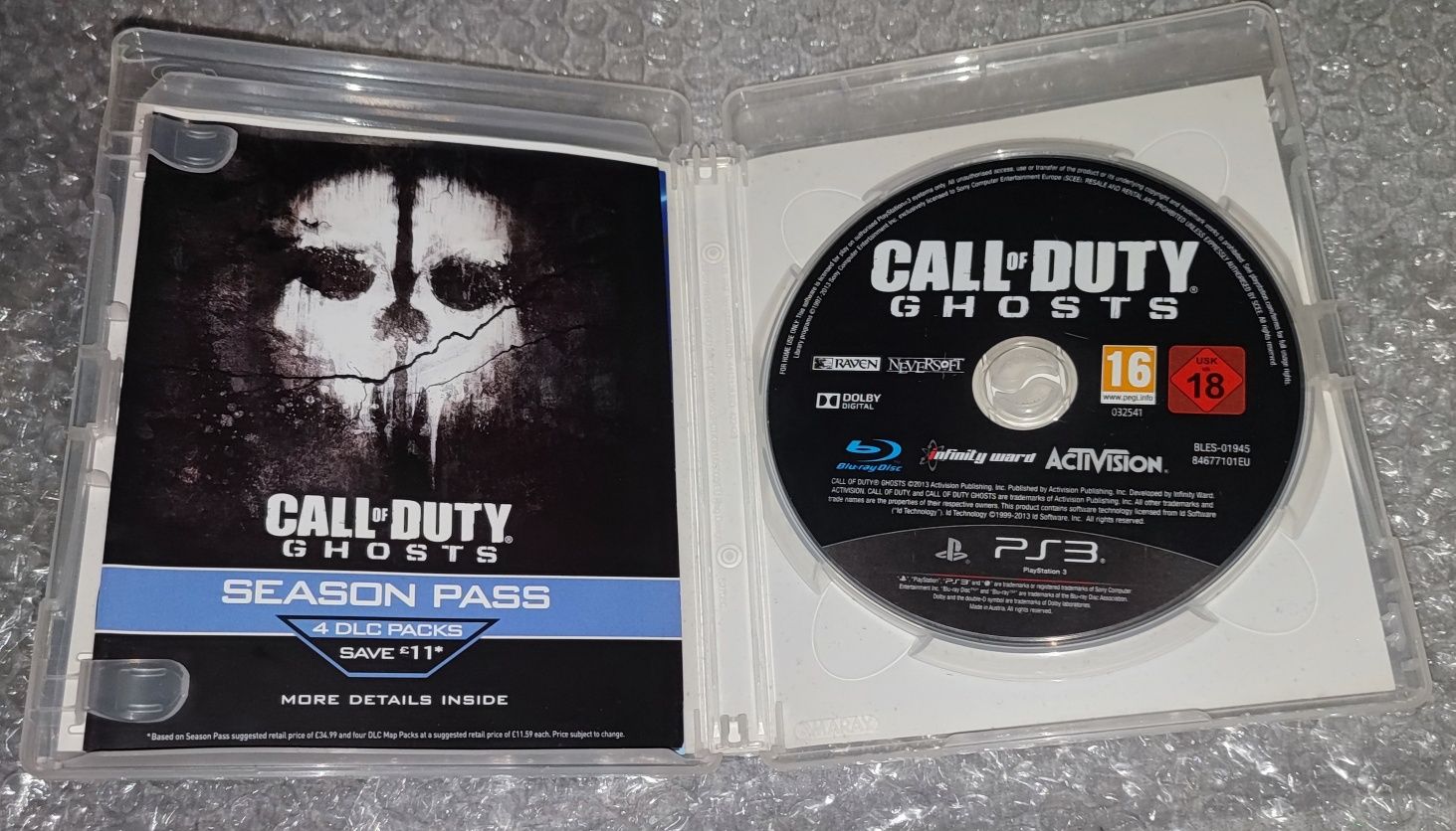Płyta z grą  Call Of Duty GHOST Sony Playstation 3 ( original).