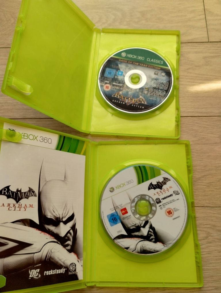 2 gry Batman Arkham Asylum i Arkham City na Xbox 360