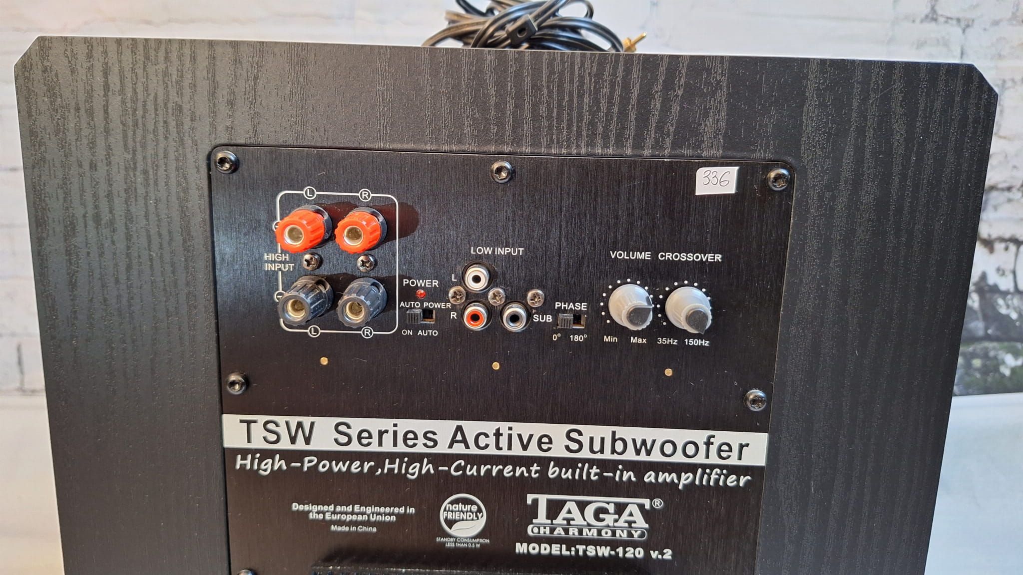 Subwoofer TAGA HARMONY TSW-120 v.2 Czarny