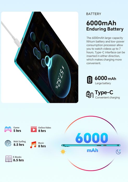 Планшет 10" Teclast P30 4/128gb +6gb +Клавиатура