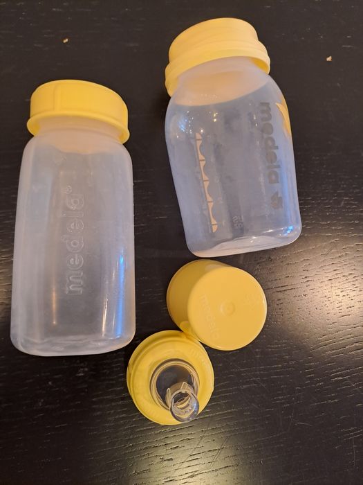 Biberão+ frasco para conservar leite materno  Medela