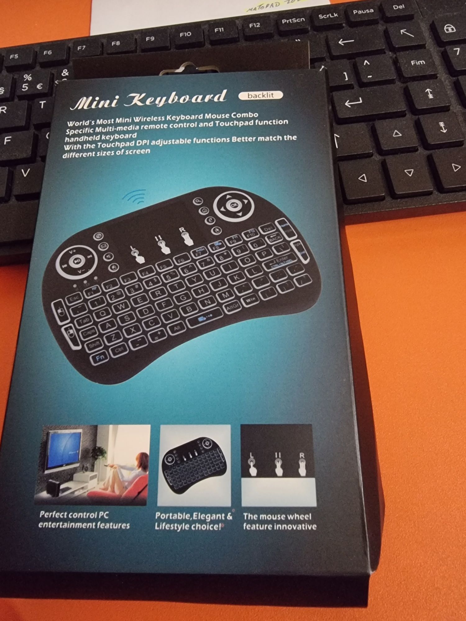 Mini Teclado wireless para PC ou Android