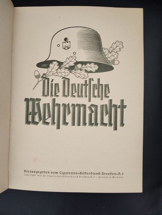 Книга-альбом “Die deutsche Wehrmacht” ( Немецкий вермахт) 1936 года.