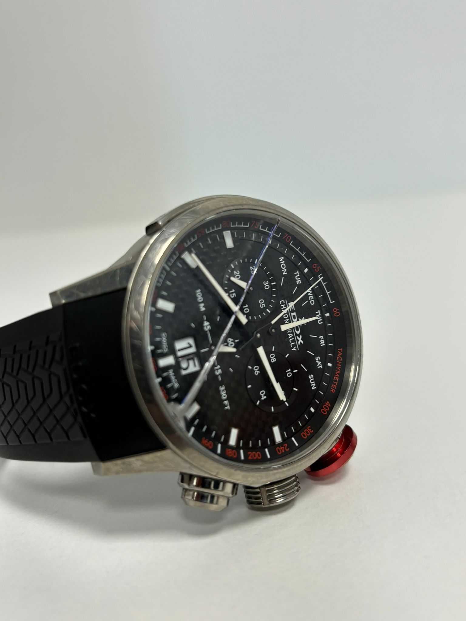 Zegarek męski Edox Chronorally tytan