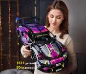 Конструктор 1в1 LEGO Technic Porsche 911 RSR Cyberpunk Edition 42096