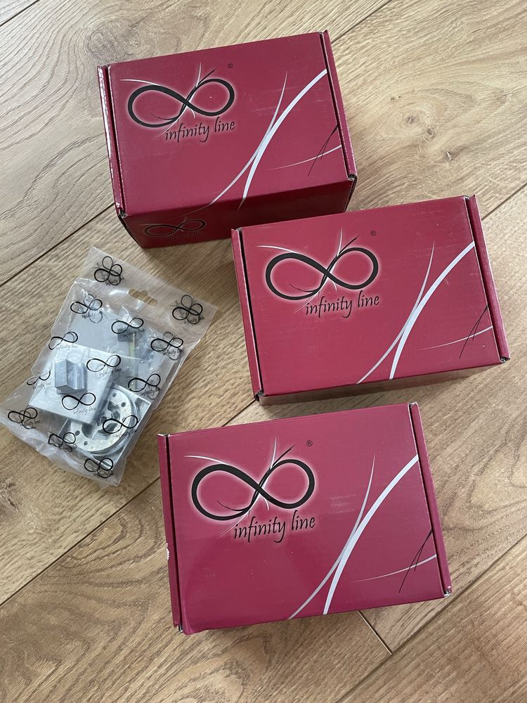3 szt. klamek infinity + rozeta
