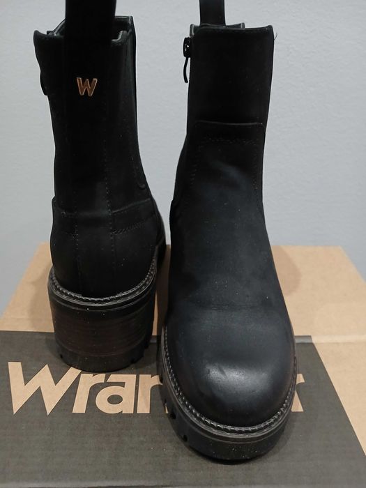 Botki kozaki czarne Wrangler rozm 39 wkł.25cm.idealne