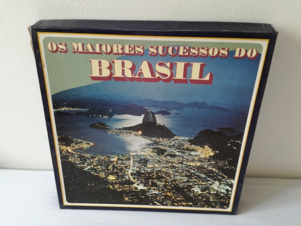 Caixa com 6 Lps Os Melhores Sucessos do Brasil.