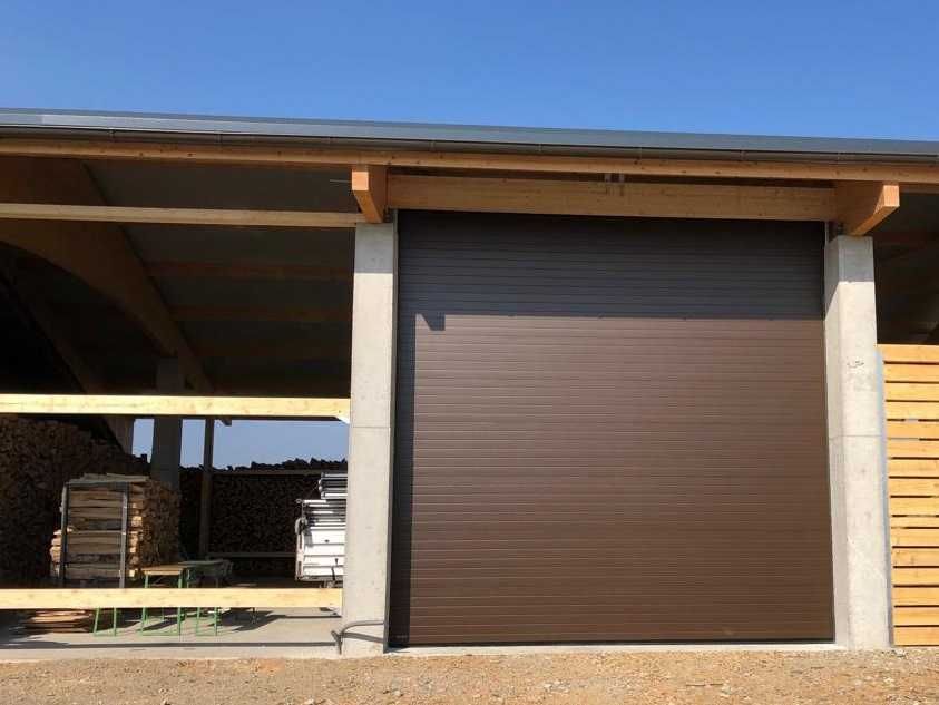 Brama segmentowa 2990 x 3000 , BRĄZ (RAL 8014) ,