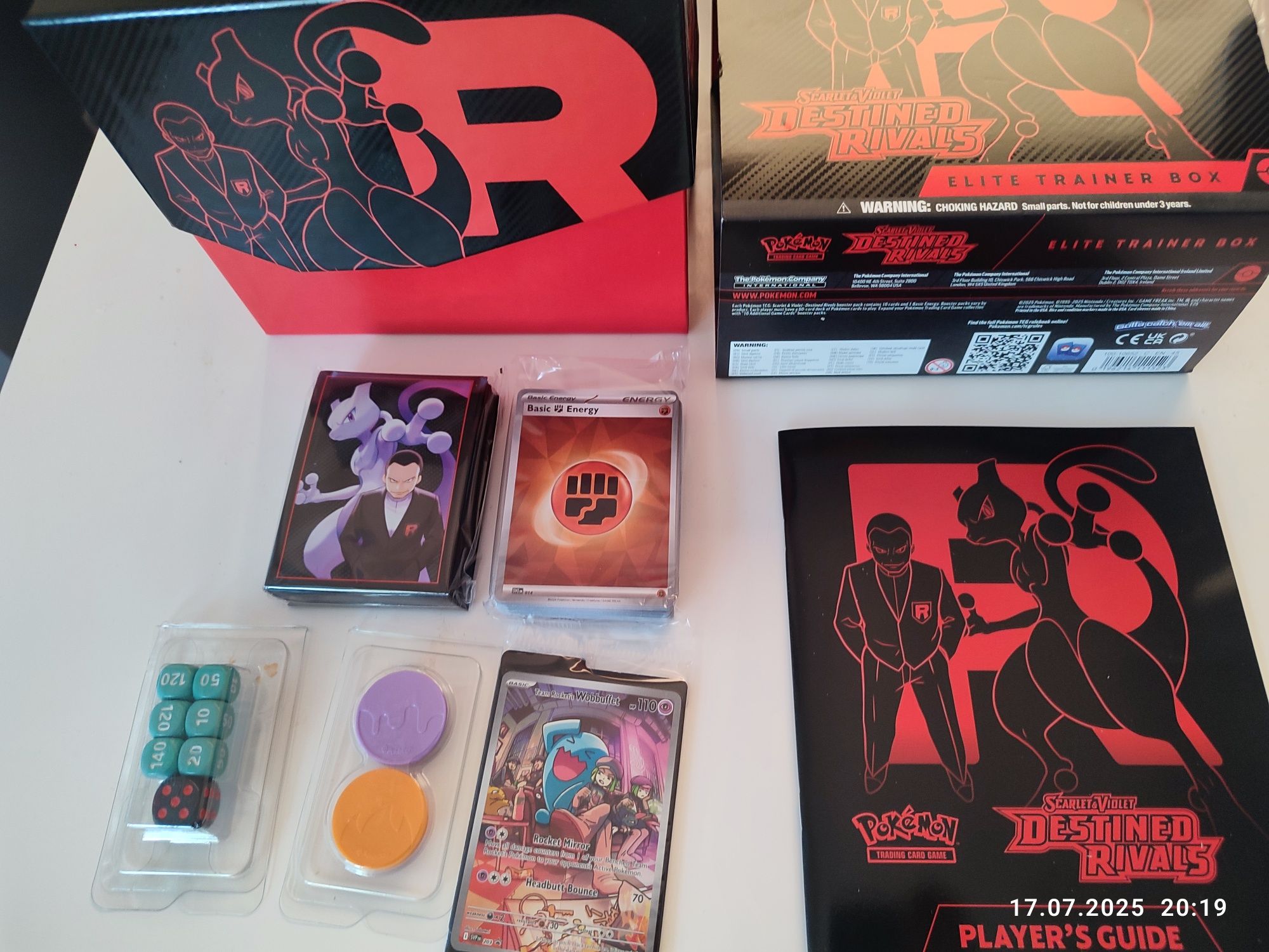 Karty pokemon - etb destined rivals, bez boosterów