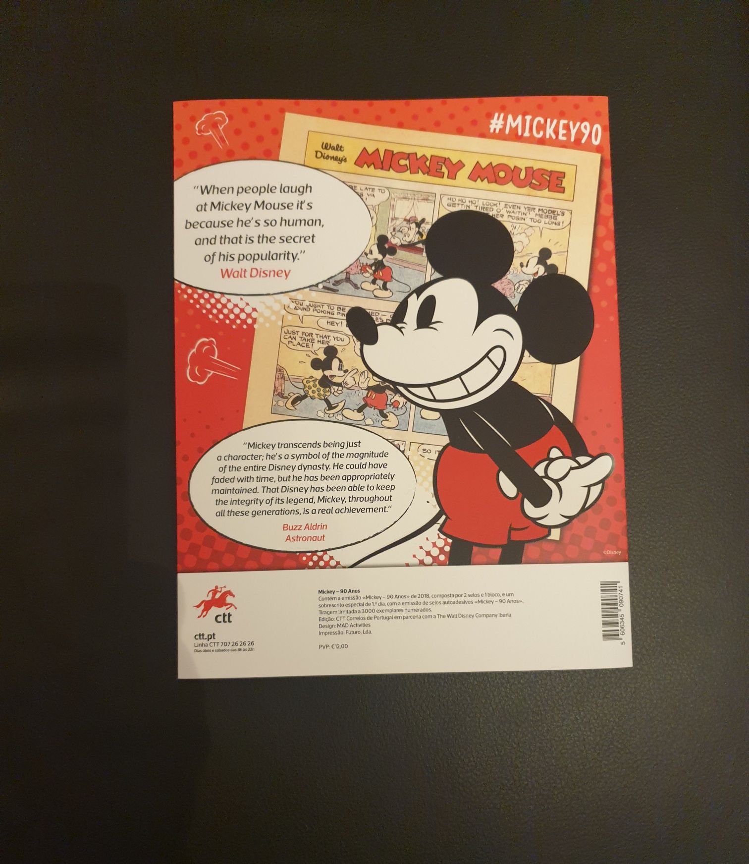 Selos Mickey edição limitada 90 anos