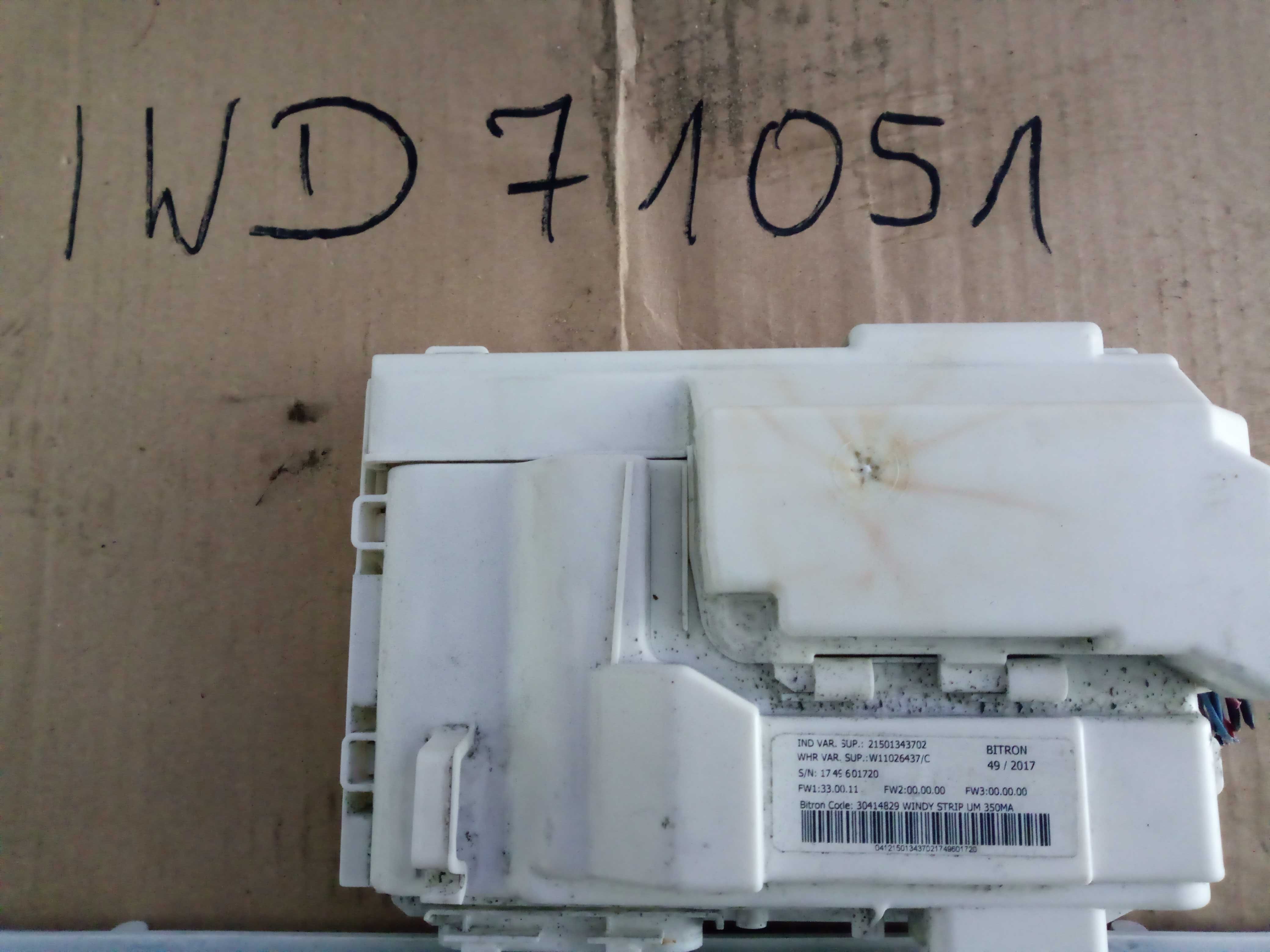moduł z panelem przednim do pralki indesit iwd71051
