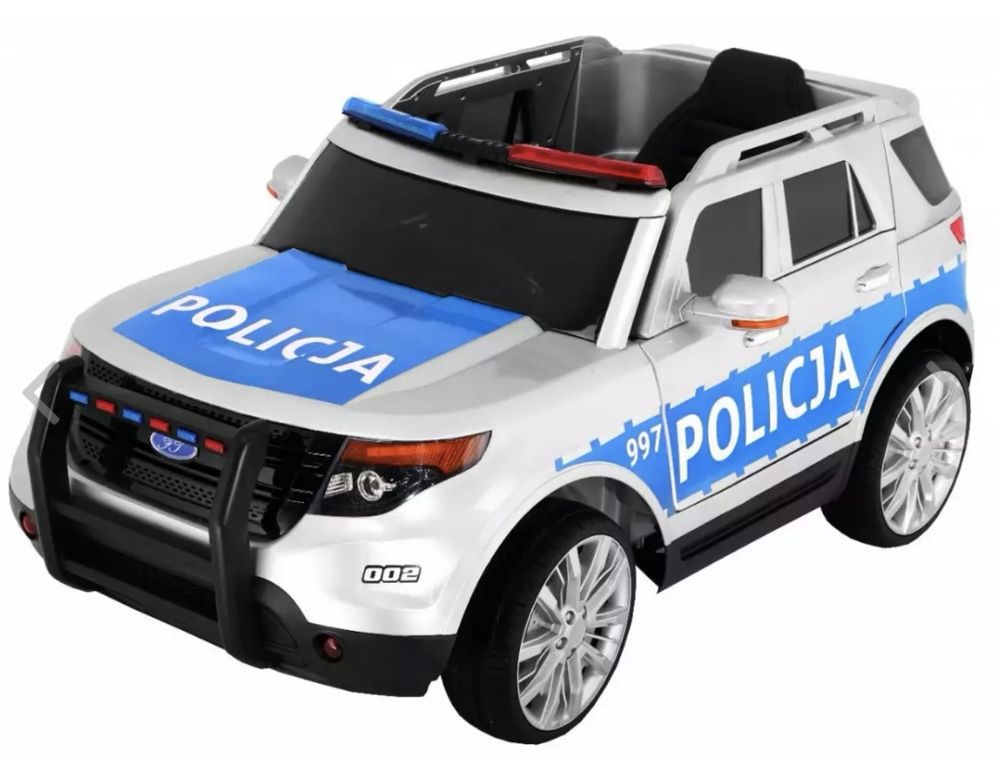 SUV Polska Policja autko na Akumulator Strobo Koguty MEGAFON Fm MP3