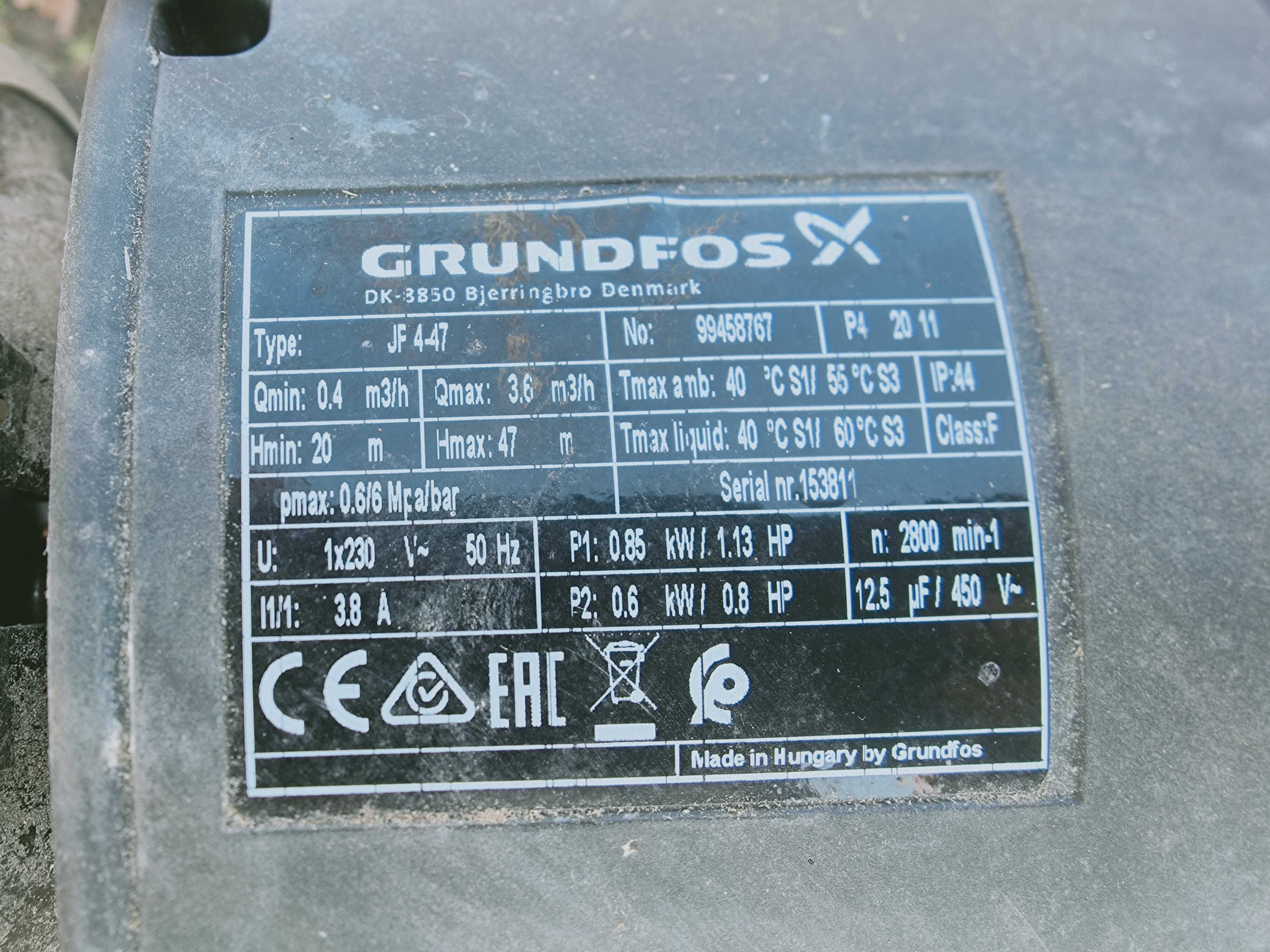 Pompa hydroforowa Grundfos