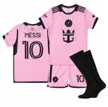Strój piłkarski dziecięcy z getrami Inter Miami Messi rozm. 128